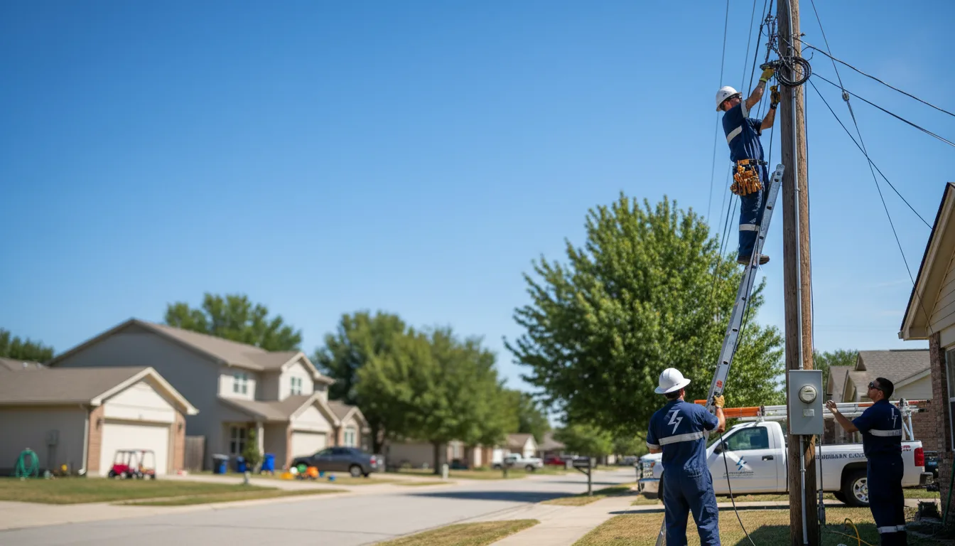 Residential electrician providing installation services in Westboro, MO